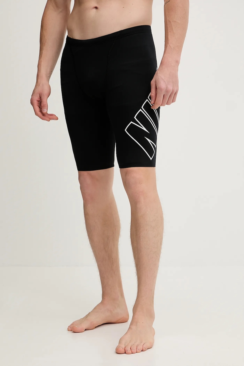 Nike pantaloni scurți de baie culoarea negru, NESSF022