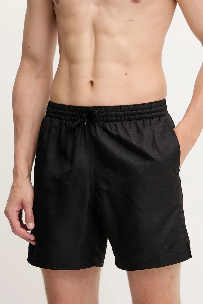 Nike pantaloni scurți de baie culoarea negru, NESSF507