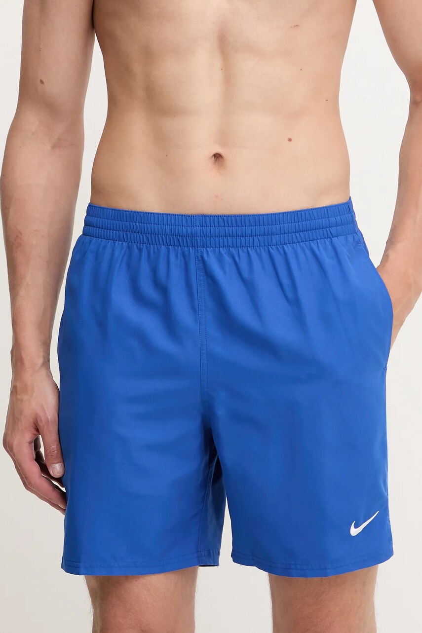 Levně Plavkové šortky Nike fialová barva, NESSF559