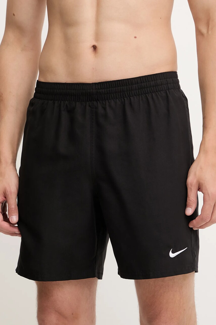 Nike pantaloni scurți de baie culoarea negru, NESSF559