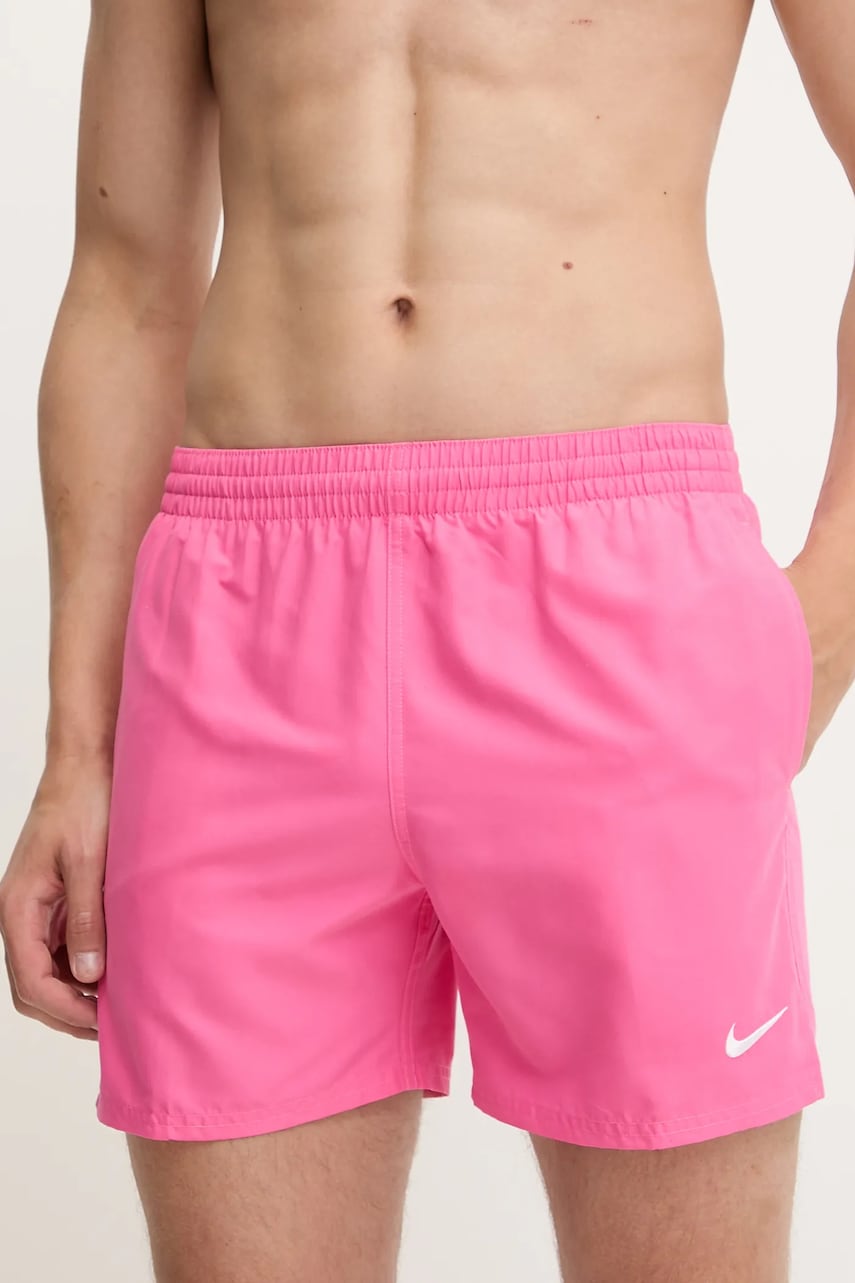 Nike pantaloni scurti de baie culoarea roz, NESSF560