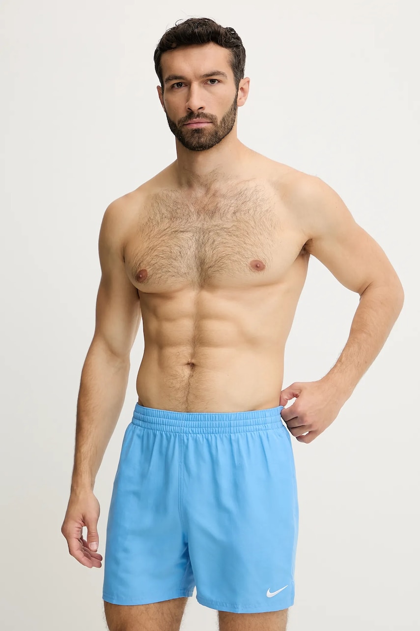 Levně Plavkové šortky Nike modrá barva, NESSF560