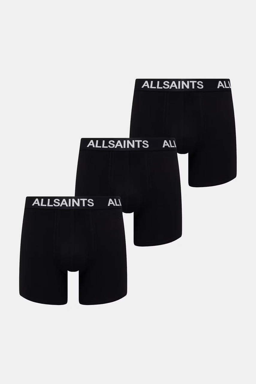 Levně AllSaints boxerky pánské s bavlnou 3-pack