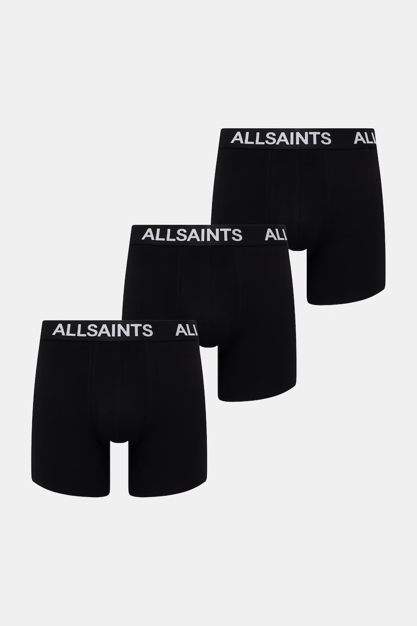 AllSaints bokserki męskie z bawełną 3-pack