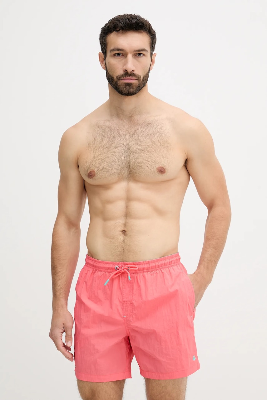 United Colors of Benetton pantaloni scurți de baie culoarea roz, 5YLF6X00V