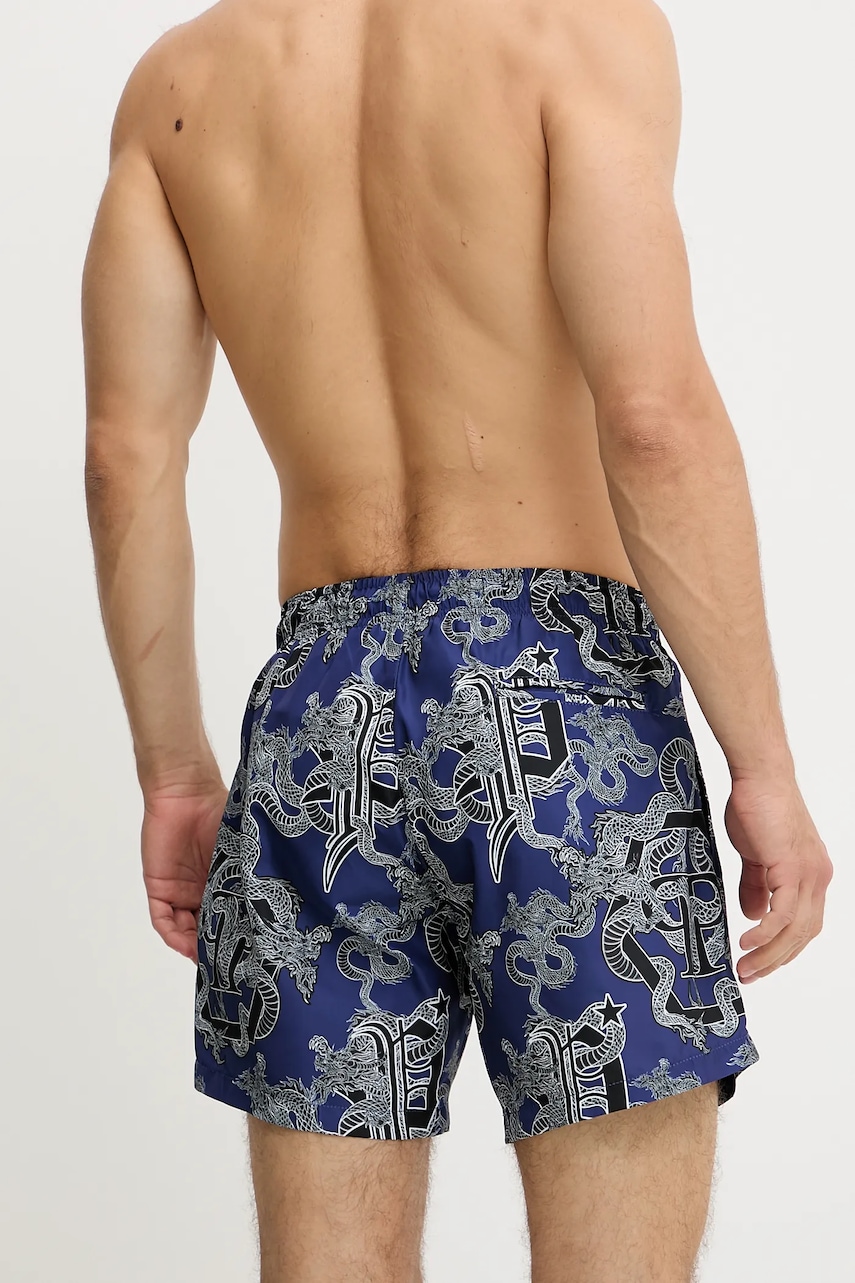 Купальные шорты Philipp Plein цвет синий PM25MBM02 Купальные шорты Philipp Plein цвет синий PM25MBM02