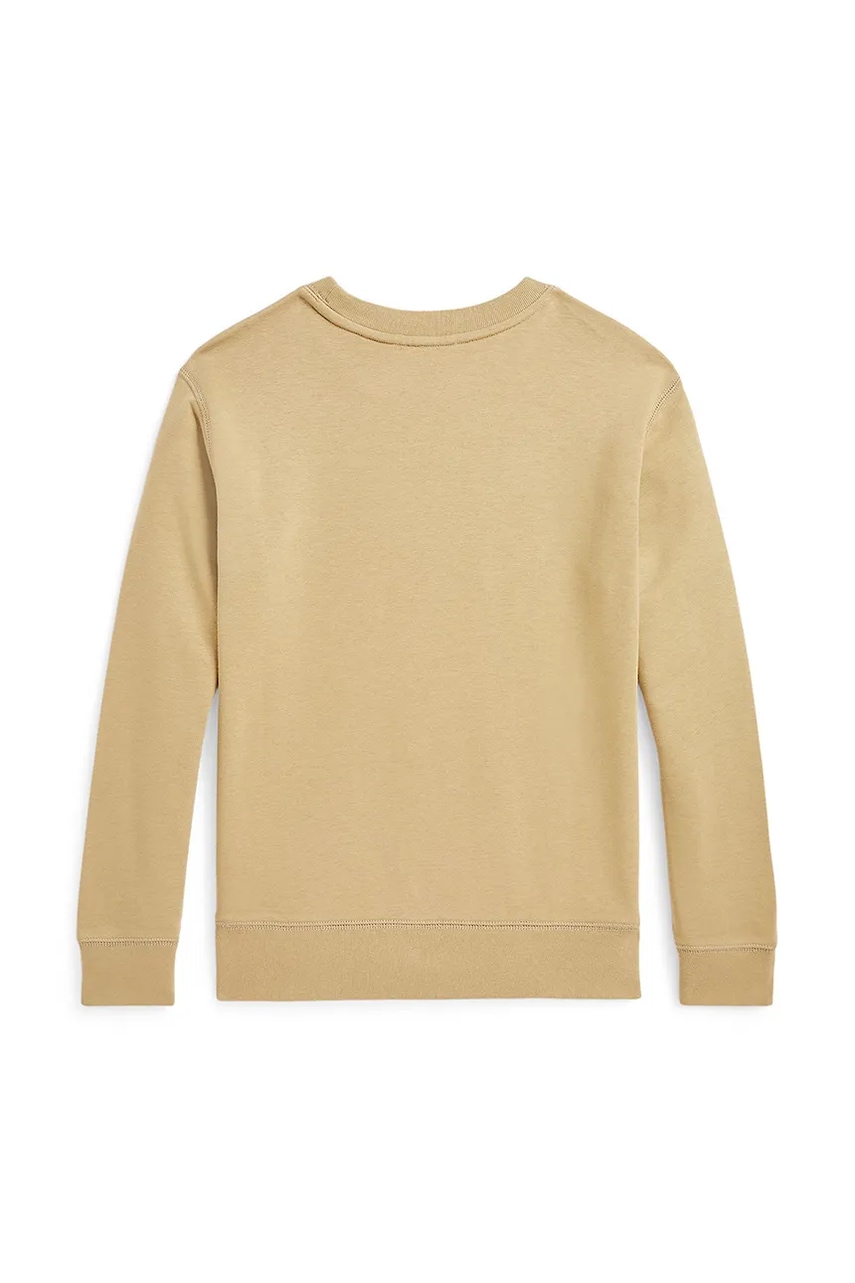 Детская хлопковая кофта Polo Ralph Lauren цвет бежевый с аппликацией 323958154002 Детская хлопковая кофта Polo Ralph Lauren цвет бежевый с аппликацией 323958154002
