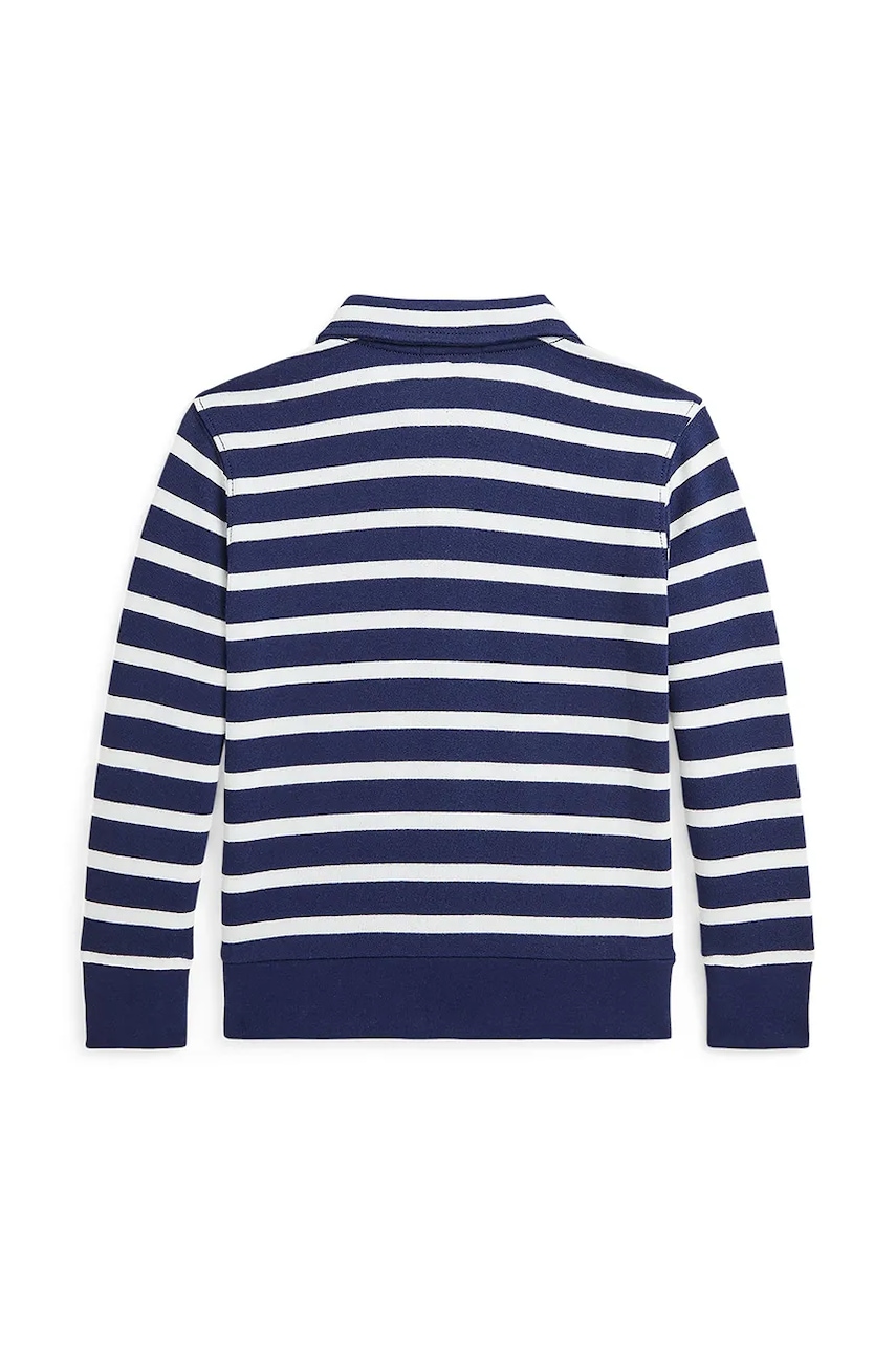 Детская хлопковая кофта Polo Ralph Lauren цвет синий узор 322958182001 Детская хлопковая кофта Polo Ralph Lauren цвет синий узор 322958182001