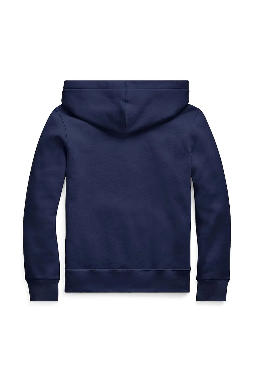 Детская кофта Polo Ralph Lauren цвет синий с капюшоном однотонная 323749954036 Детская кофта Polo Ralph Lauren цвет синий с капюшоном однотонная 323749954036