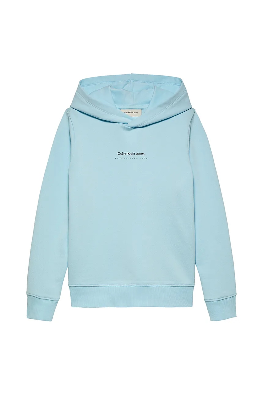 Детская кофта Calvin Klein Jeans с капюшоном с принтом IB0IB02383 Детская кофта Calvin Klein Jeans с капюшоном с принтом IB0IB02383