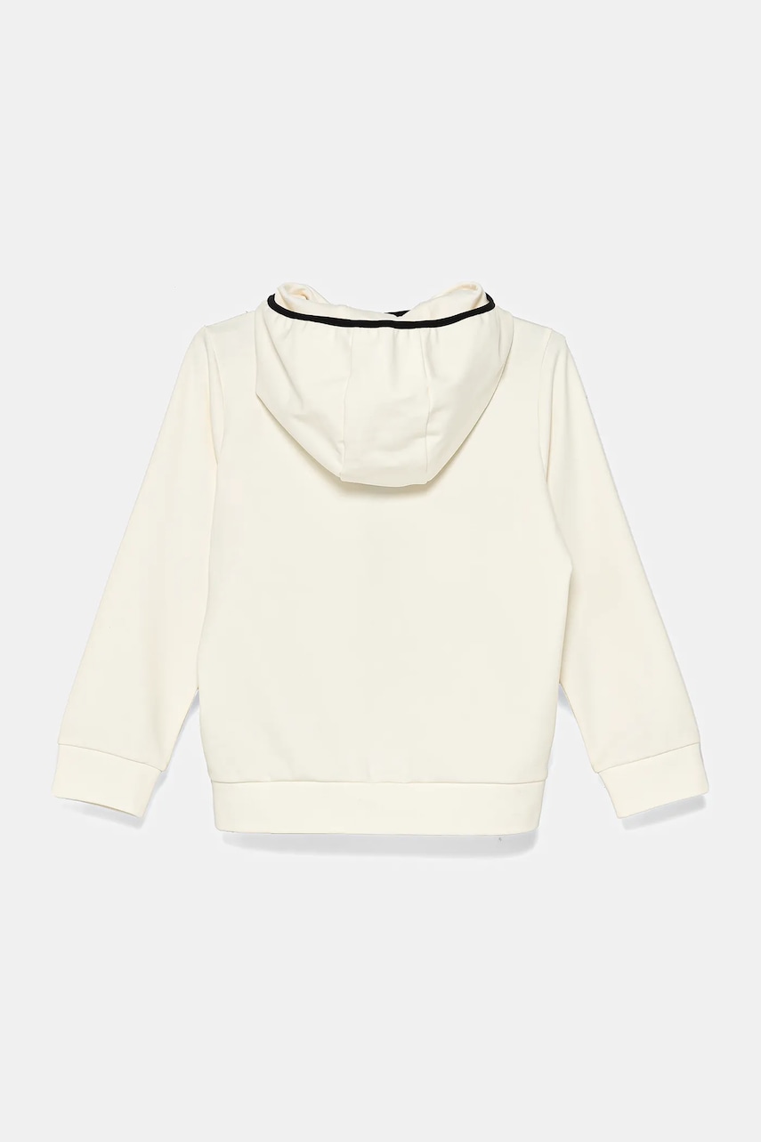 Детская кофта EA7 Emporio Armani цвет бежевый с капюшоном с принтом 7B000094 AF13148 Детская кофта EA7 Emporio Armani цвет бежевый с капюшоном с принтом 7B000094 AF13148