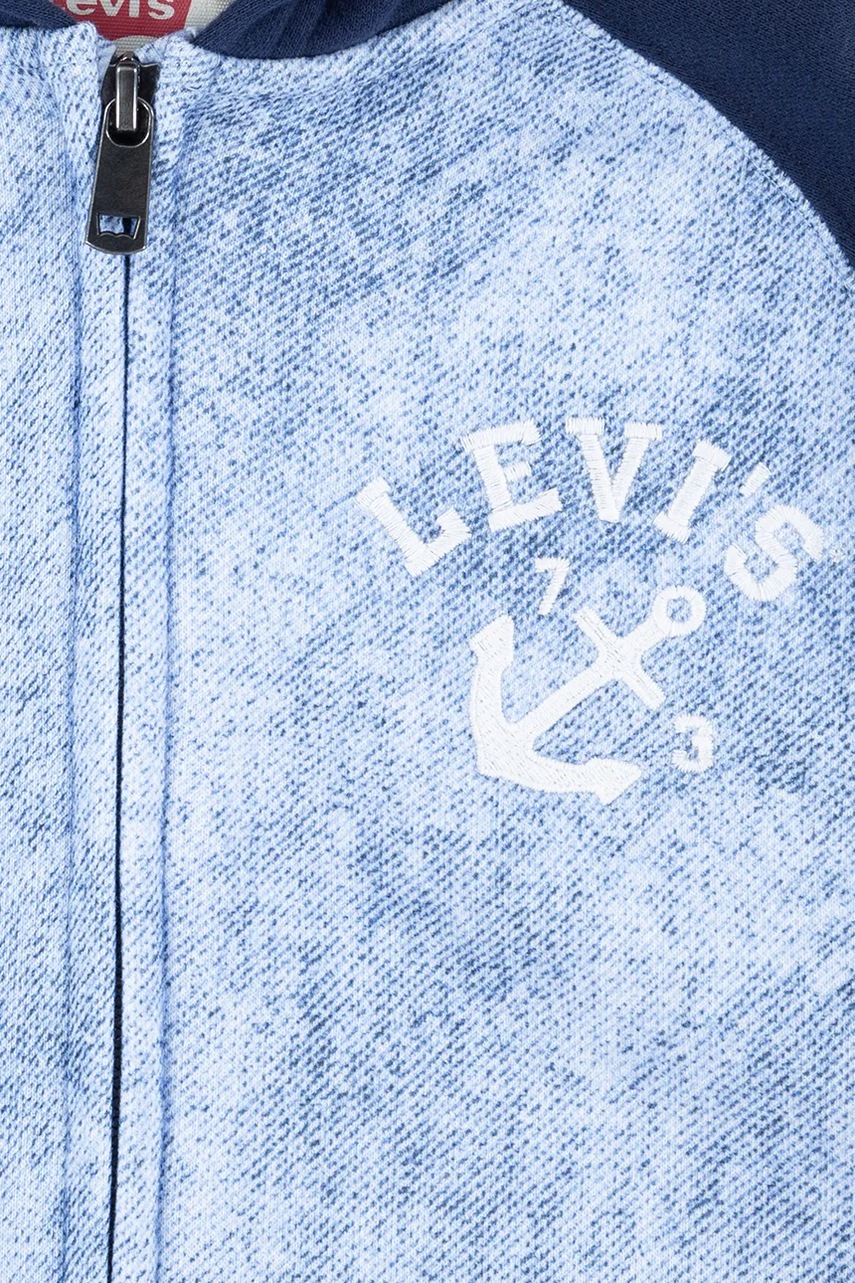 Dětská mikina Levi's TROMPE LOEIL DENIM HOODIE (obrázek 4)