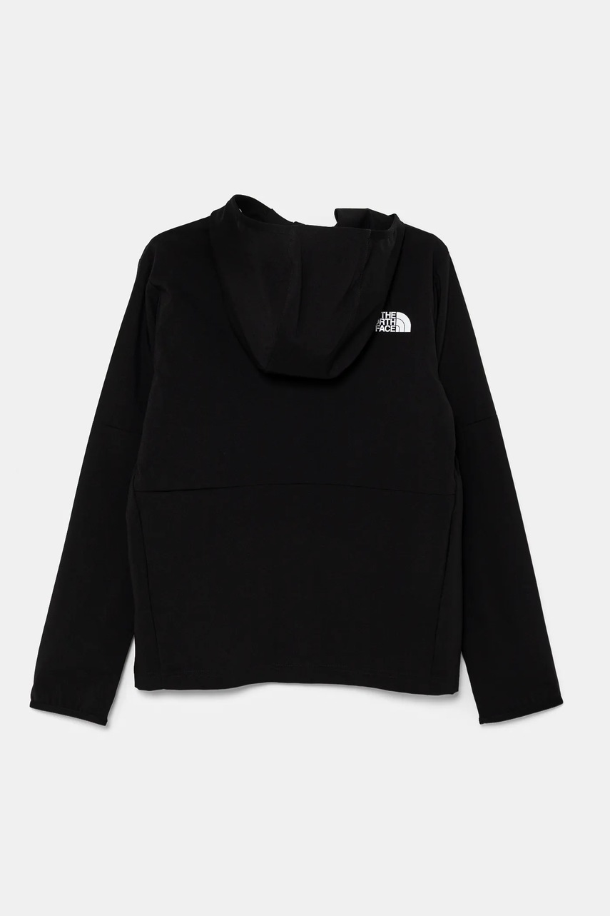 Дитяча кофта The North Face ON THE TRAIL FZ HOODIE колір чорний з капюшоном однотонна NF0A8AXSJK31