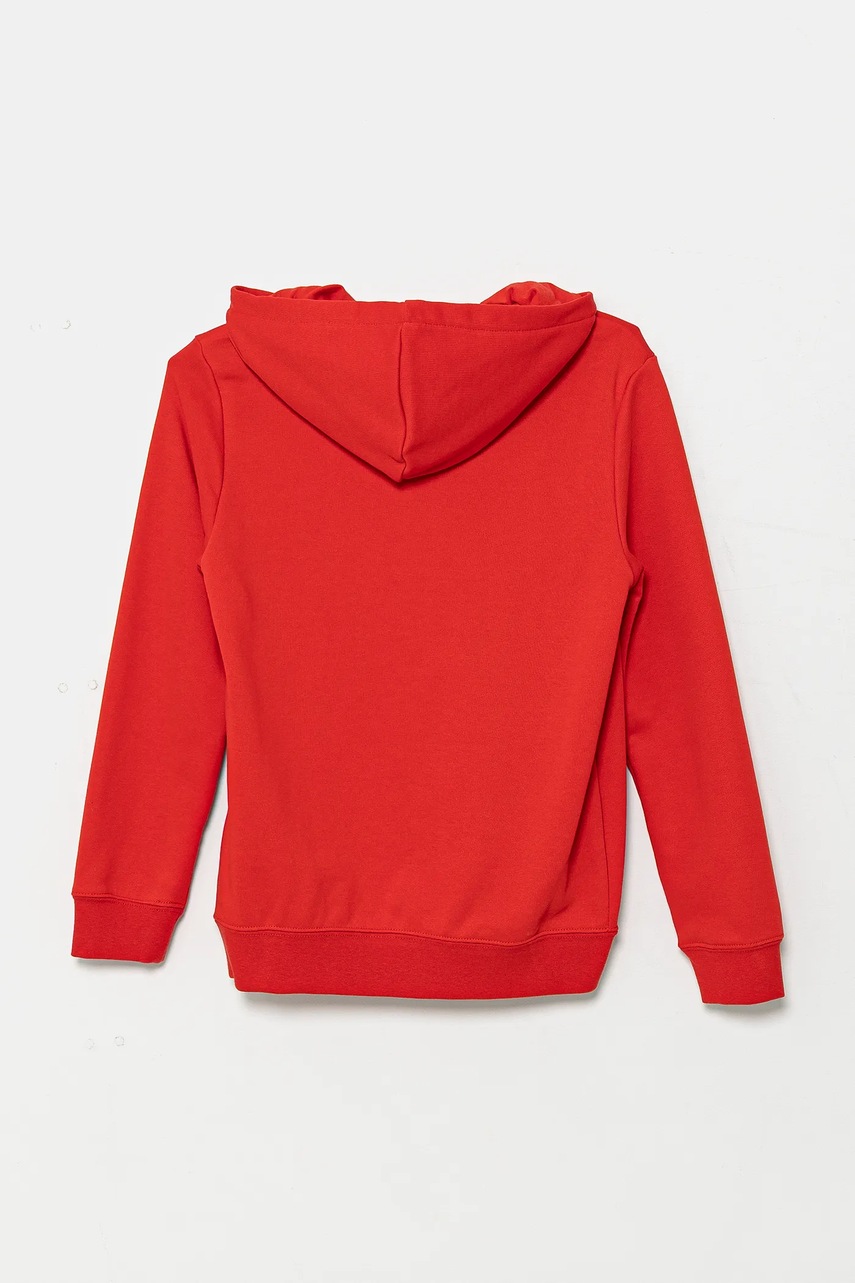 Детская кофта Puma ESS No. 1 Logo Hoodie TR цвет красный с капюшоном с принтом 684909