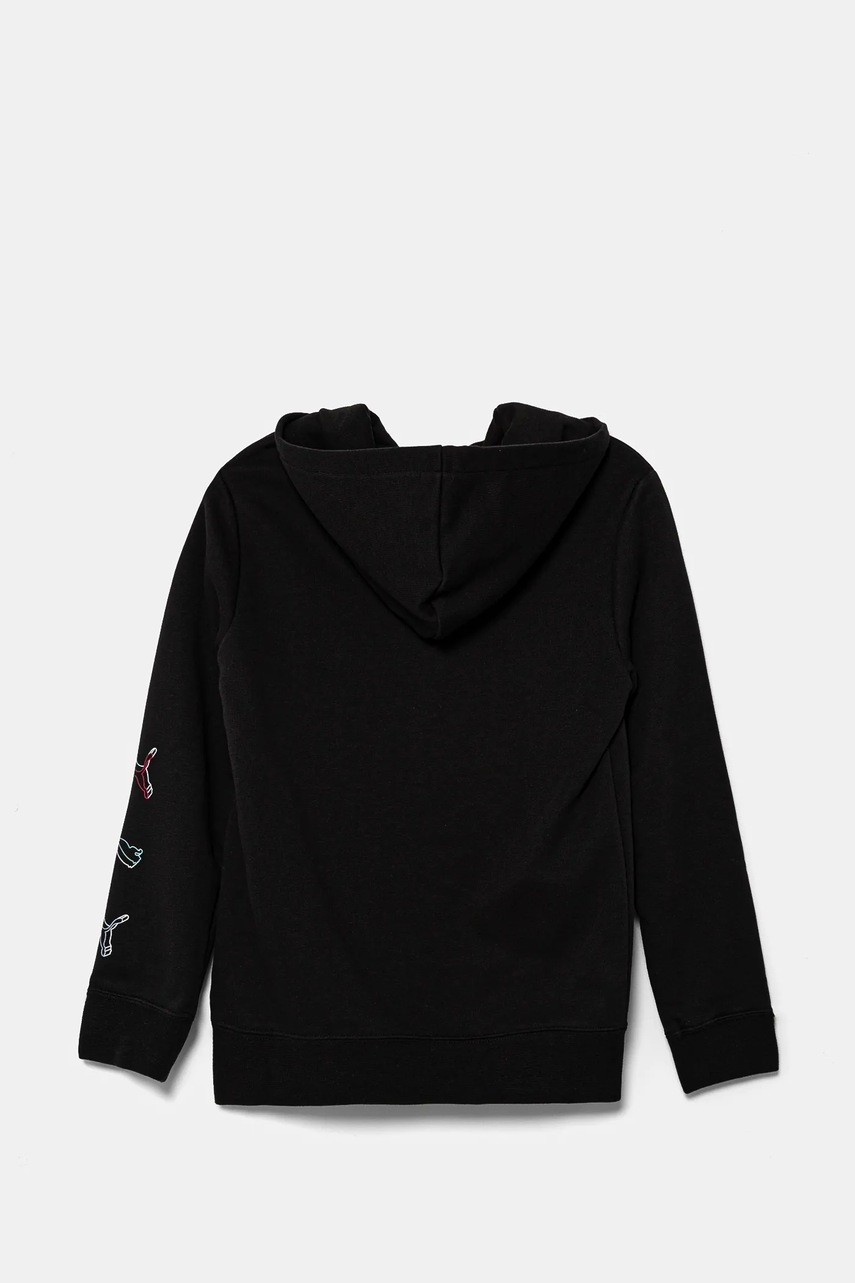 Детская хлопковая кофта Puma ESS LOGO LAB Execution Hoodie TR цвет чёрный с капюшоном с принтом 685789 Детская хлопковая кофта Puma ESS LOGO LAB Execution Hoodie TR цвет чёрный с капюшоном с принтом 685789