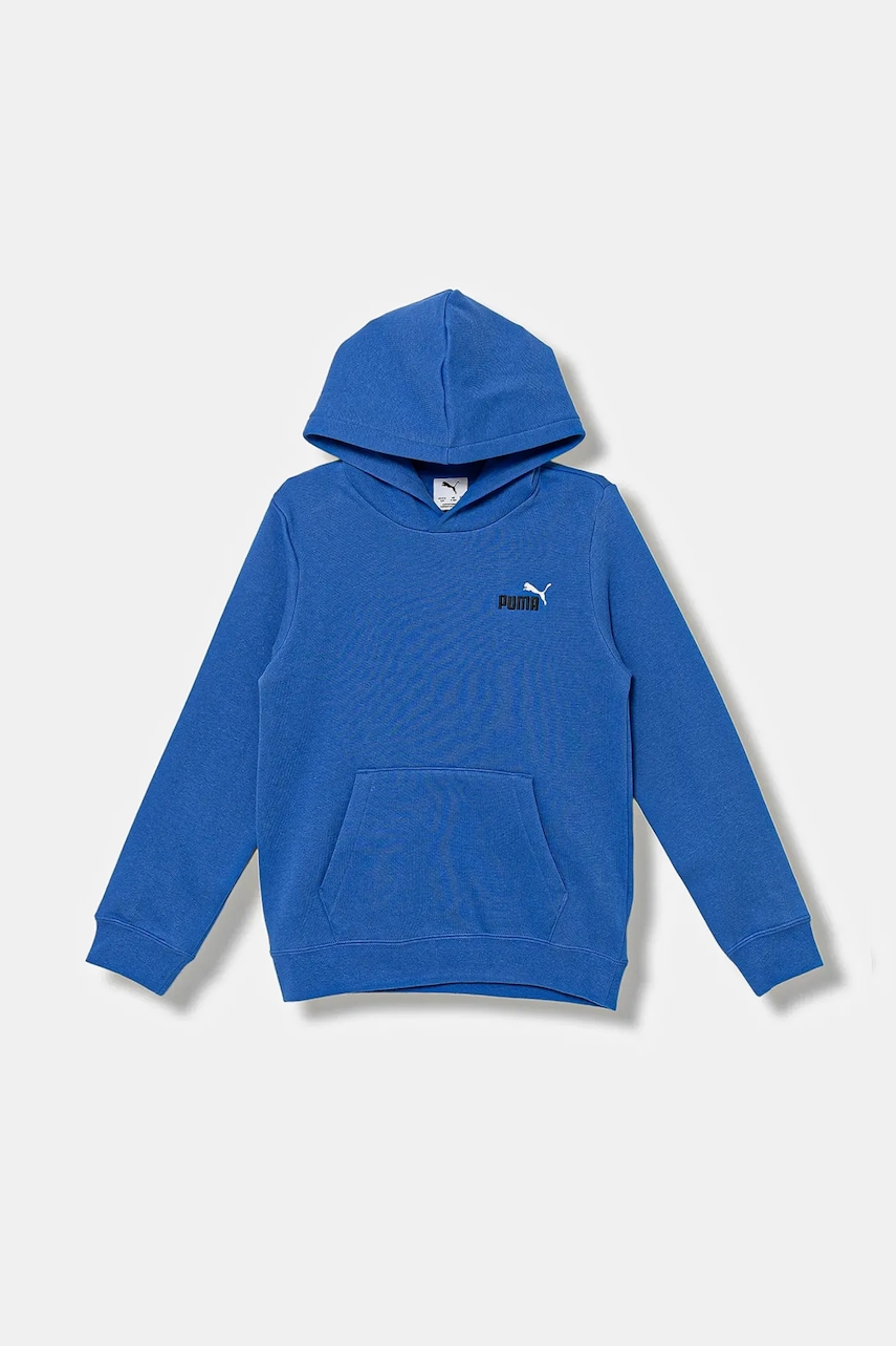 Puma bluză copii ESS 2 COLOR Small No. 1 Logo Hoodie FL culoarea negru, cu glugă, uni, 685825