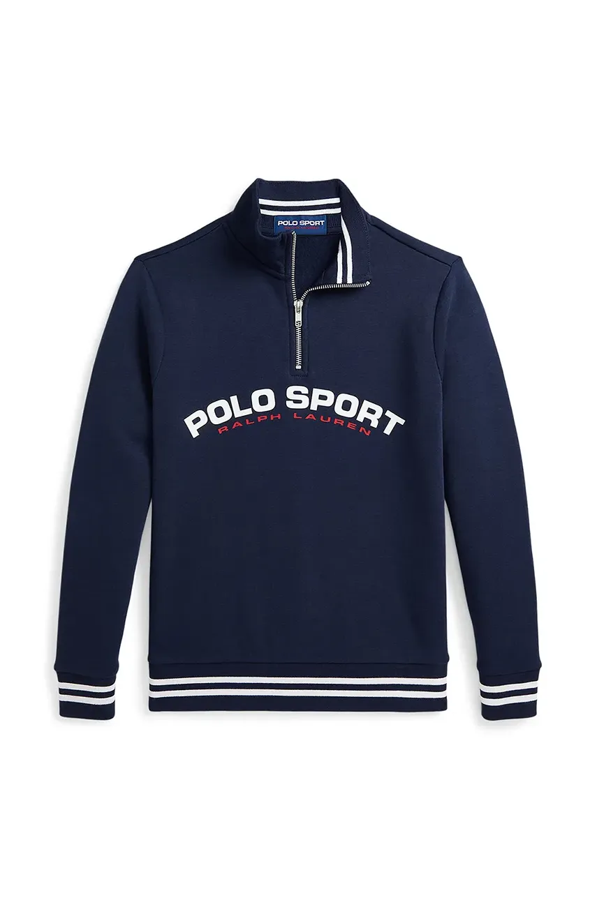 Levně Dětská mikina Polo Ralph Lauren tmavomodrá barva, 323969024001