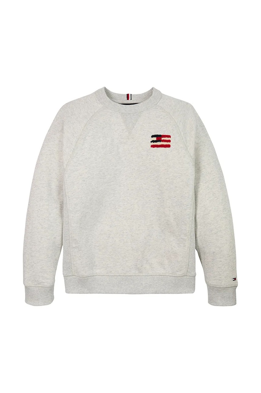 Детская кофта Tommy Hilfiger цвет белый с принтом KB0KB09571