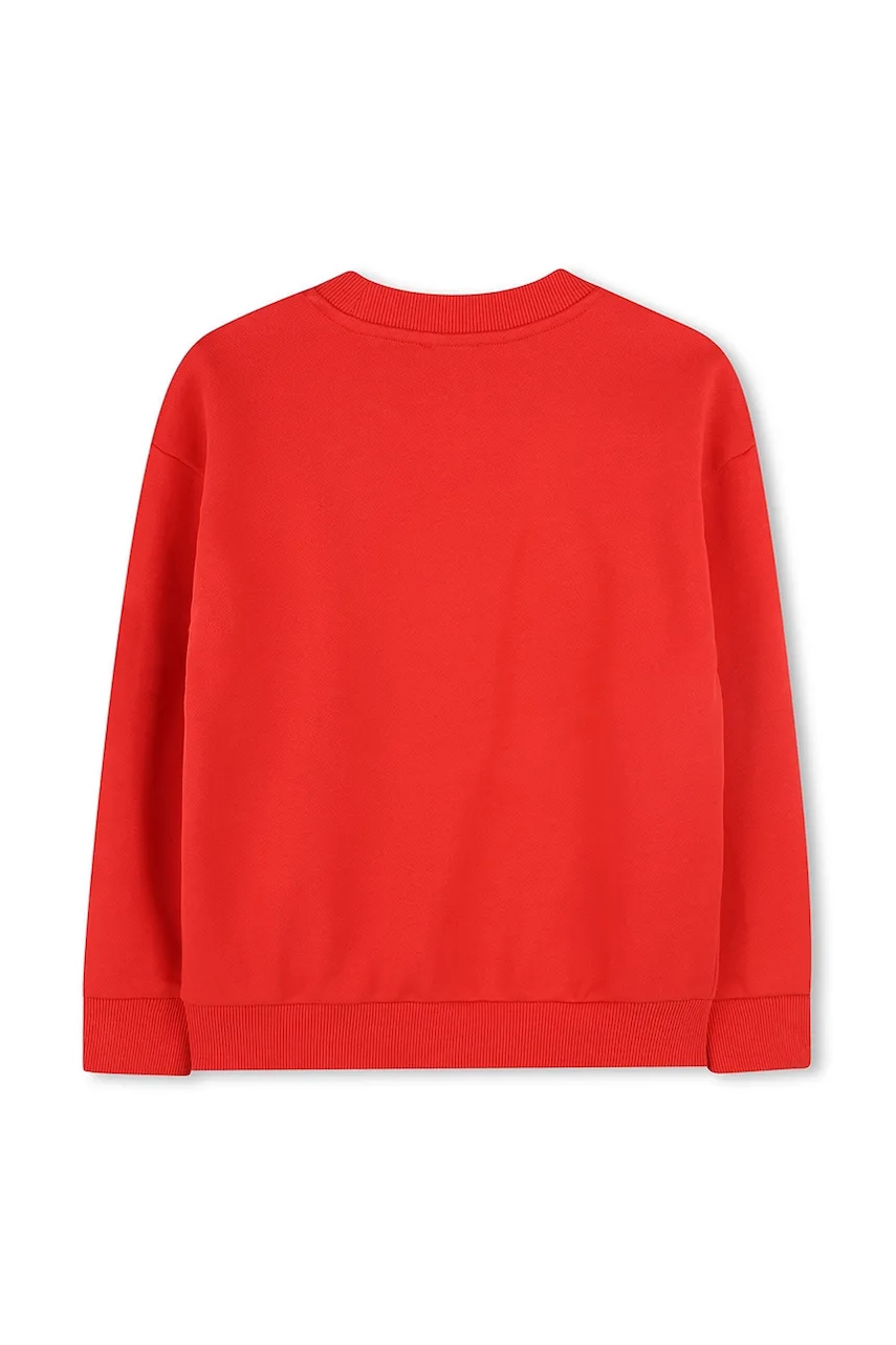 Детская хлопковая кофта Kenzo Kids цвет красный с принтом K61126 Детская хлопковая кофта Kenzo Kids цвет красный с принтом K61126