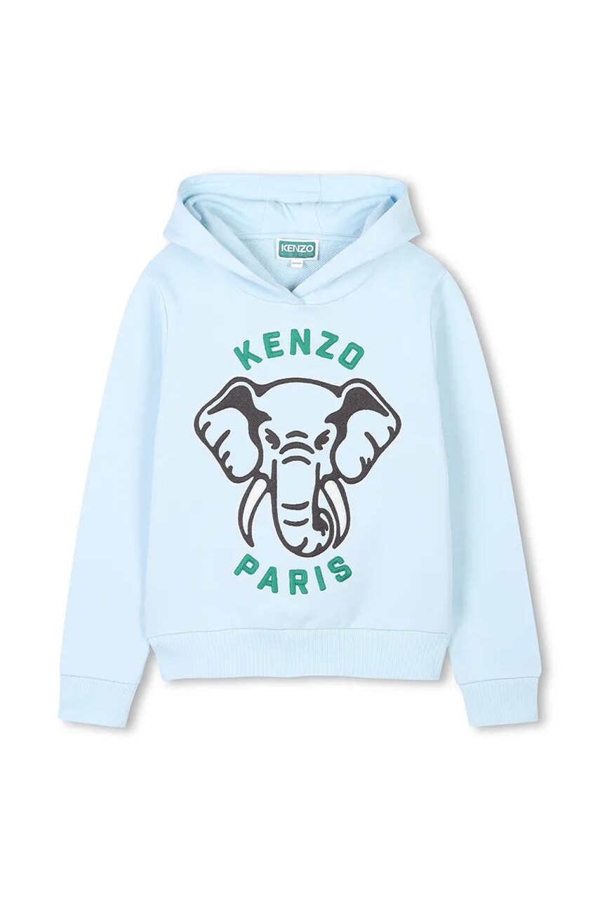 Kenzo Kids hanorac de bumbac pentru copii cu gluga, cu imprimeu, K61127