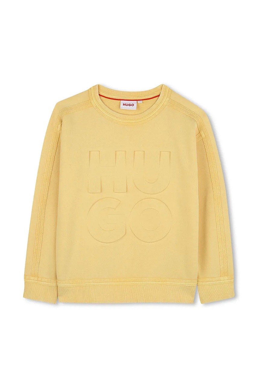 Детская кофта HUGO цвет жёлтый однотонная G00353