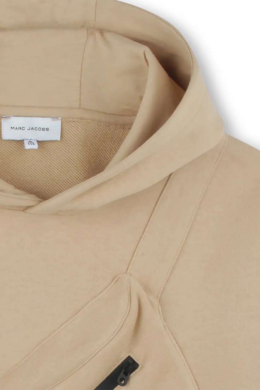 Marc Jacobs gyerek felső bézs, nyomott mintás, kapucnis, W60434 termék 2. képe