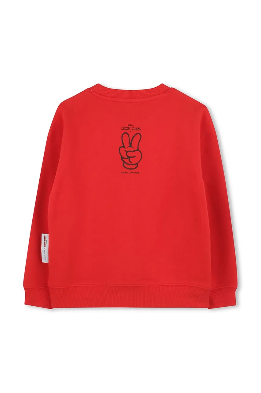 Дитяча бавовняна кофта Marc Jacobs колір червоний з принтом W60549