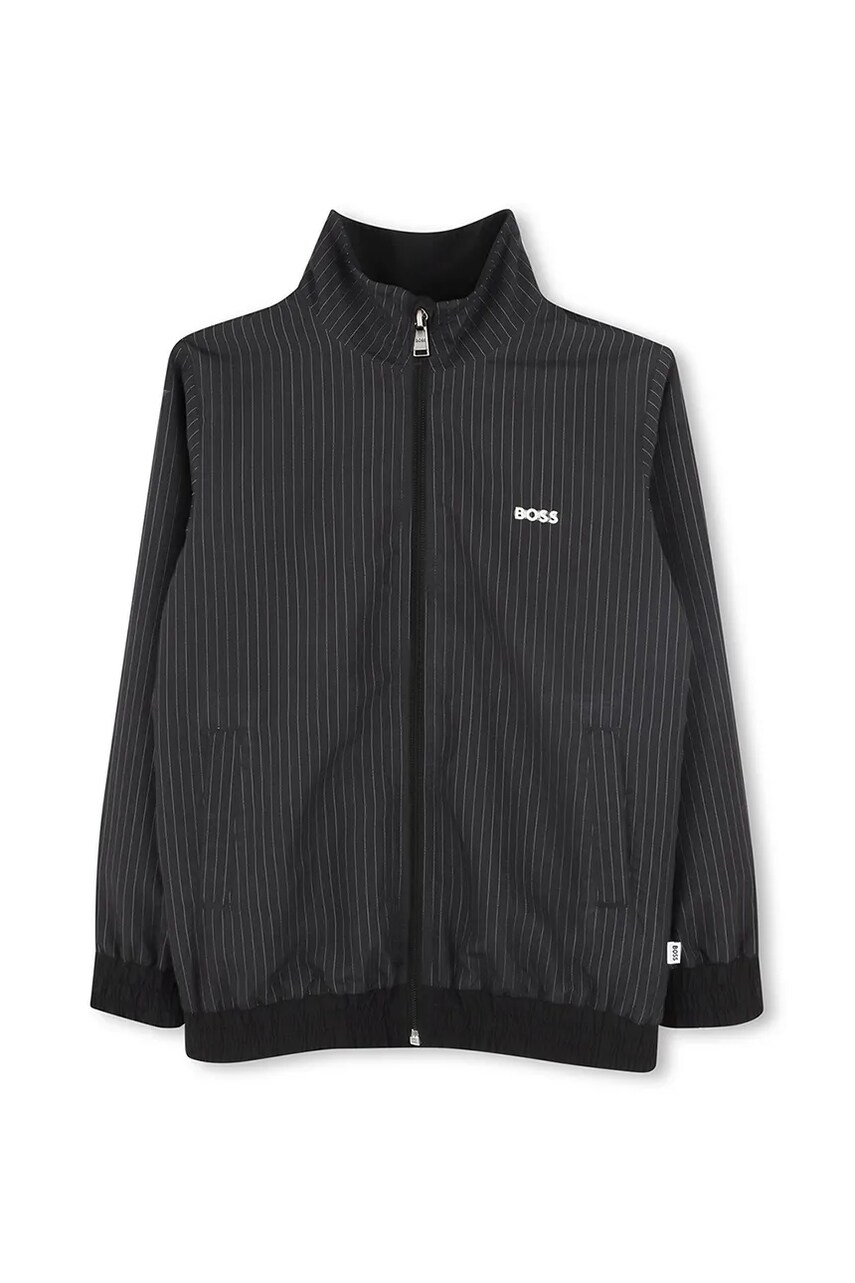 BOSS bluza copii culoarea negru, modelator, J51963