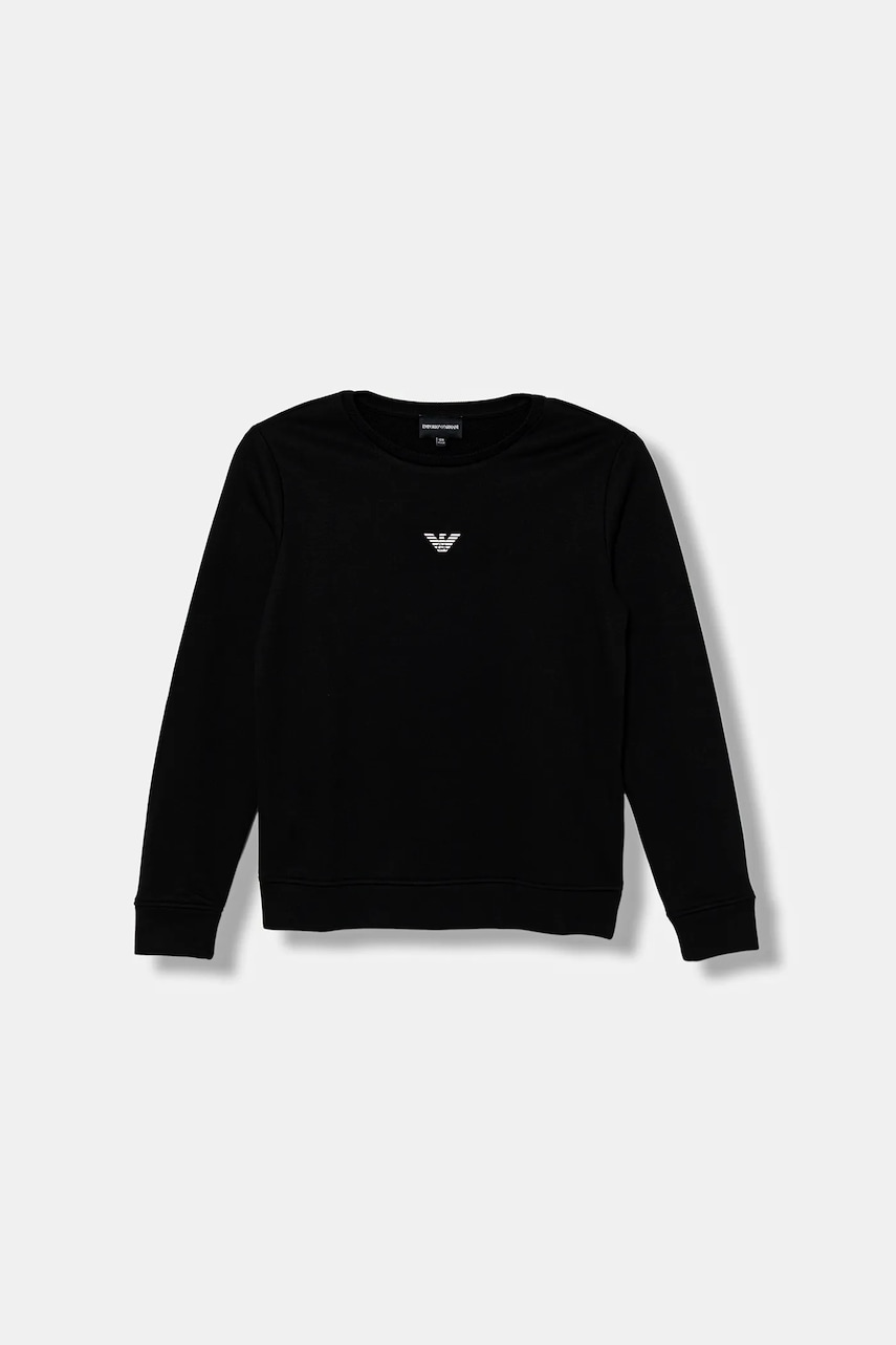 Emporio Armani bluză copii culoarea albastru marin, uni, EB000302 AF14681