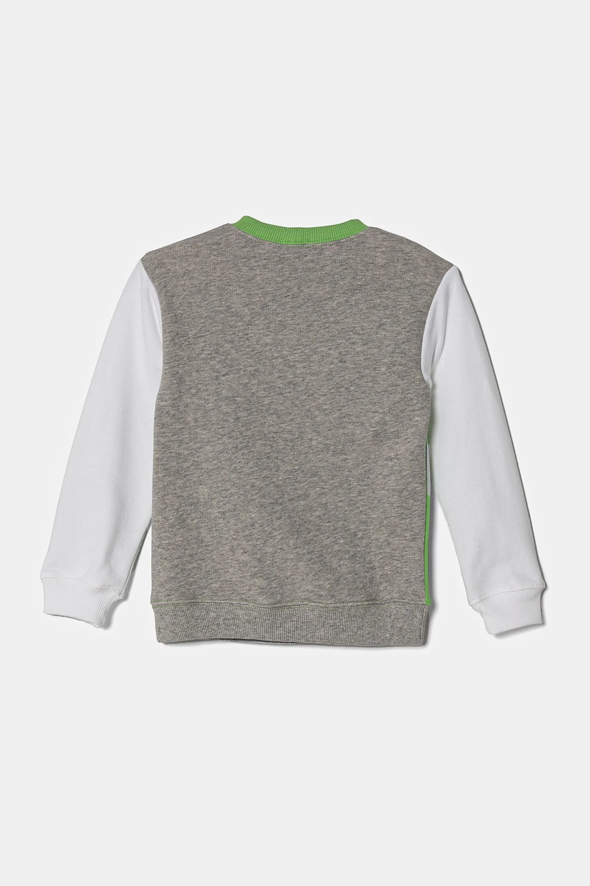 Детская хлопковая кофта United Colors of Benetton цвет зелёный с принтом 3J70G10HW Детская хлопковая кофта United Colors of Benetton цвет зелёный с принтом 3J70G10HW