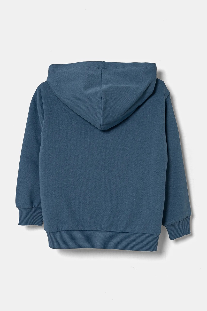 Детская хлопковая кофта United Colors of Benetton с капюшоном с принтом 3PQMG2012