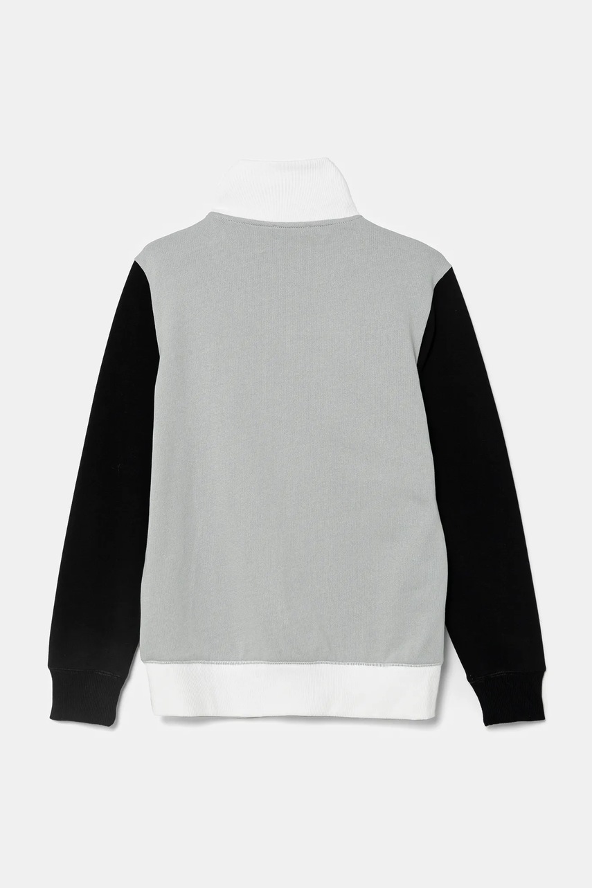Детская хлопковая кофта United Colors of Benetton цвет серый однотонная 3J68C501B