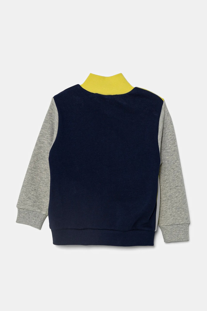 Дитяча бавовняна кофта United Colors of Benetton колір жовтий з принтом 3J70G503M