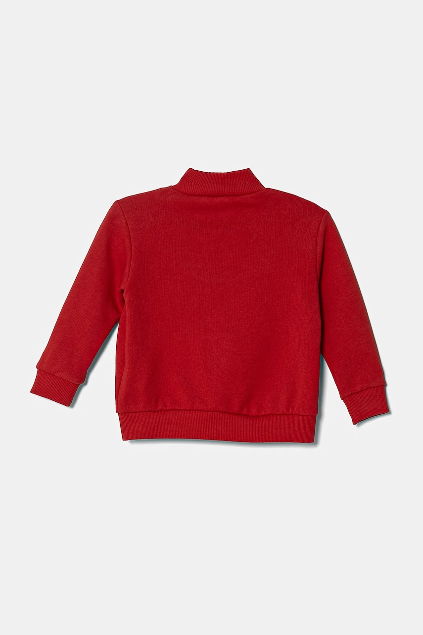 Детская хлопковая кофта United Colors of Benetton цвет красный с принтом 3J70G503M Детская хлопковая кофта United Colors of Benetton цвет красный с принтом 3J70G503M