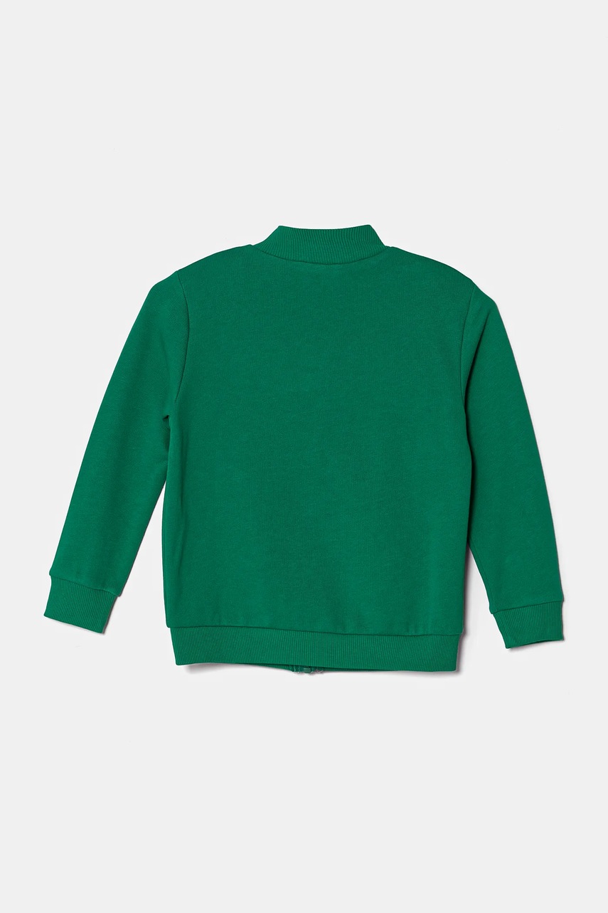 Детская хлопковая кофта United Colors of Benetton цвет зелёный с принтом 3J70G503M Детская хлопковая кофта United Colors of Benetton цвет зелёный с принтом 3J70G503M