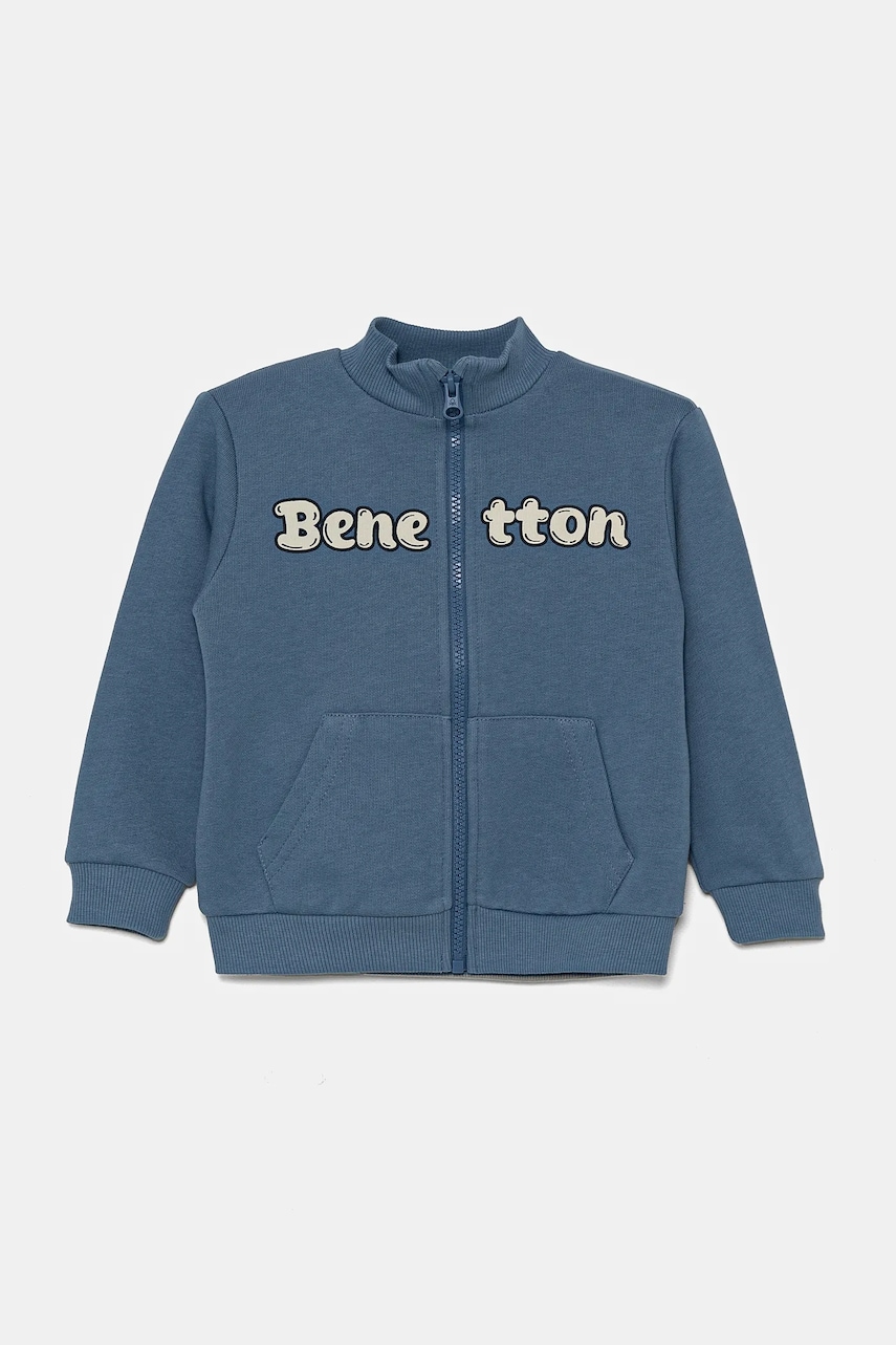 United Colors of Benetton hanorac de bumbac pentru copii cu imprimeu, 3J70G503M United Colors of Benetton hanorac de bumbac pentru copii cu imprimeu, 3J70G503M