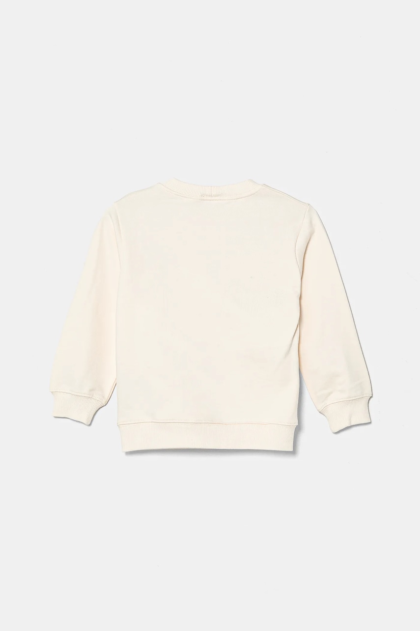 Детская хлопковая кофта United Colors of Benetton цвет бежевый с принтом 3UNIG10II Детская хлопковая кофта United Colors of Benetton цвет бежевый с принтом 3UNIG10II