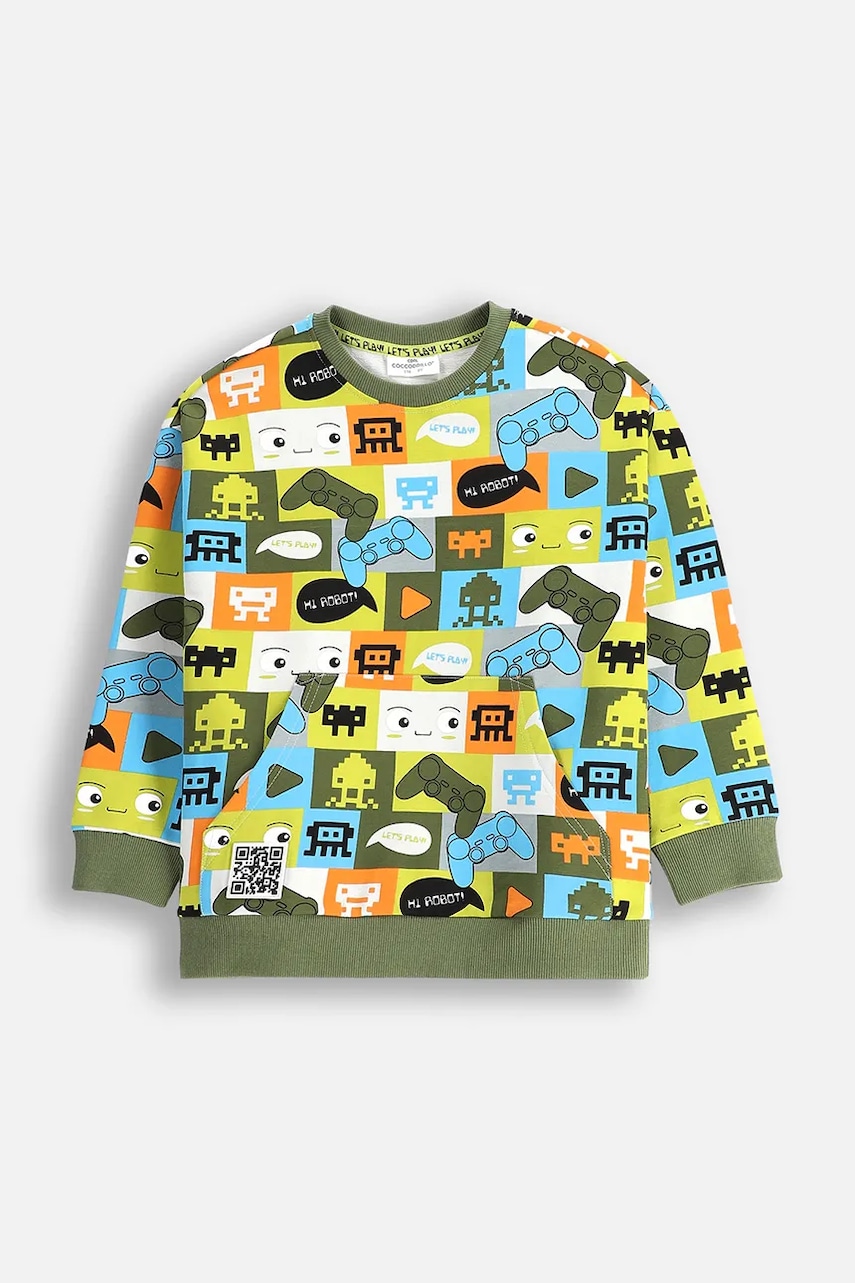 Coccodrillo hanorac de bumbac pentru copii cu imprimeu, GAMER BOY KIDS