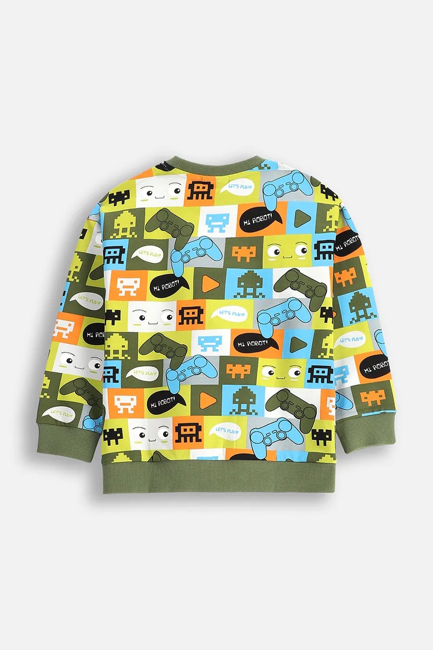 Детская хлопковая кофта Coccodrillo узор GAMER BOY KIDS