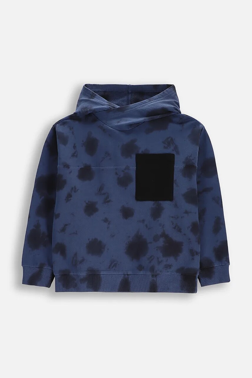 Coccodrillo bluza culoarea bleumarin, cu gluga, COSMIC RAVE BOY JUNIOR