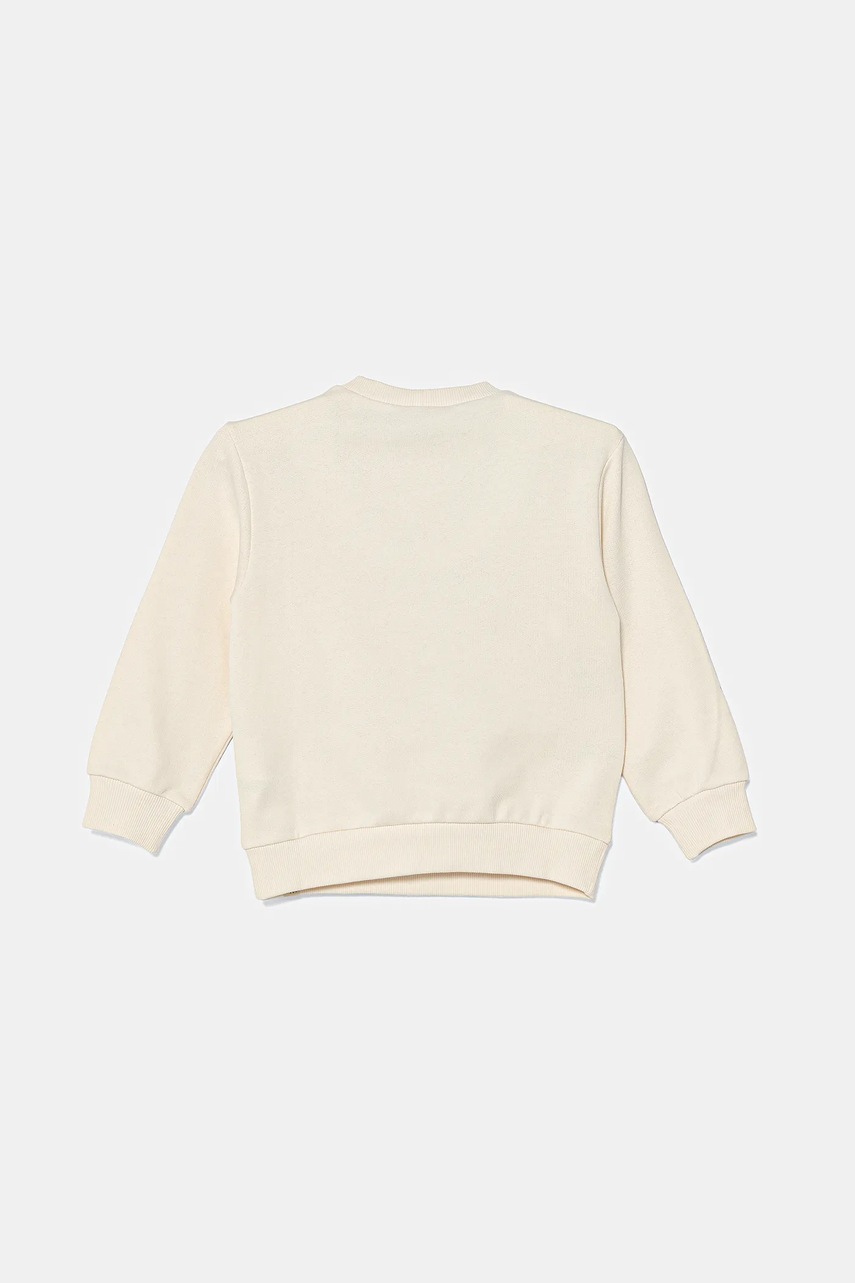 Детская хлопковая кофта United Colors of Benetton цвет бежевый с принтом 3J68G10I2 Детская хлопковая кофта United Colors of Benetton цвет бежевый с принтом 3J68G10I2