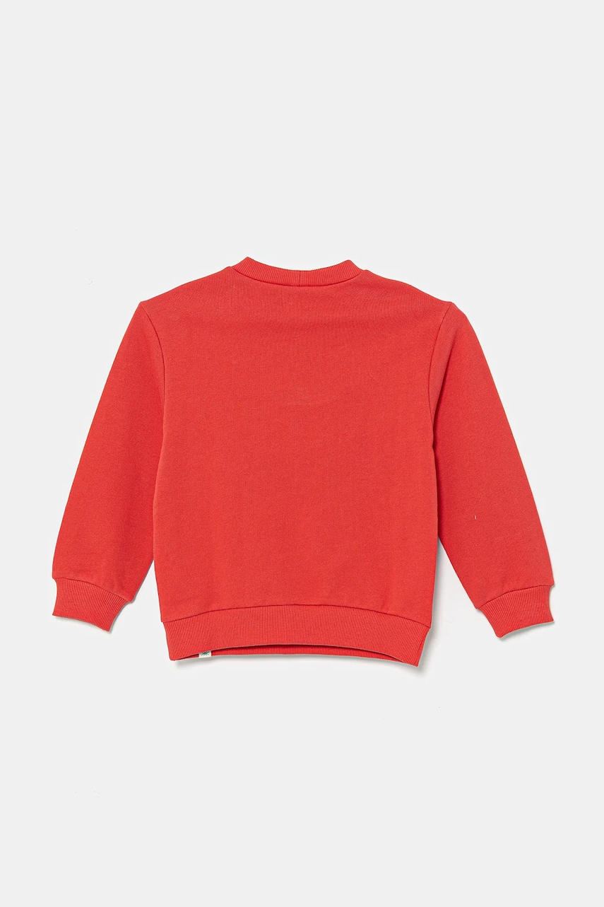 Детская хлопковая кофта United Colors of Benetton цвет красный с принтом 3J68G10I2 Детская хлопковая кофта United Colors of Benetton цвет красный с принтом 3J68G10I2
