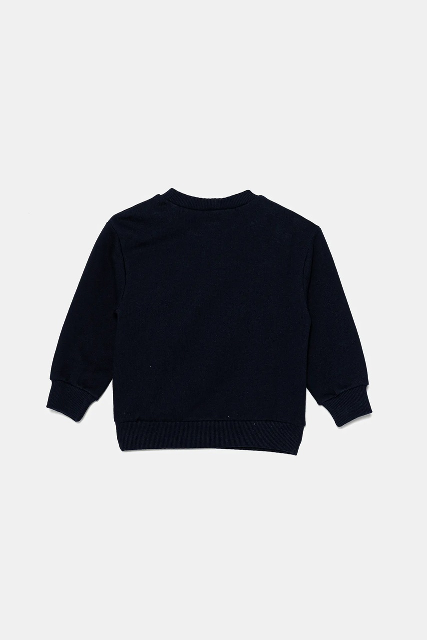 Детская хлопковая кофта United Colors of Benetton цвет синий с принтом 3J68G10I2 Детская хлопковая кофта United Colors of Benetton цвет синий с принтом 3J68G10I2