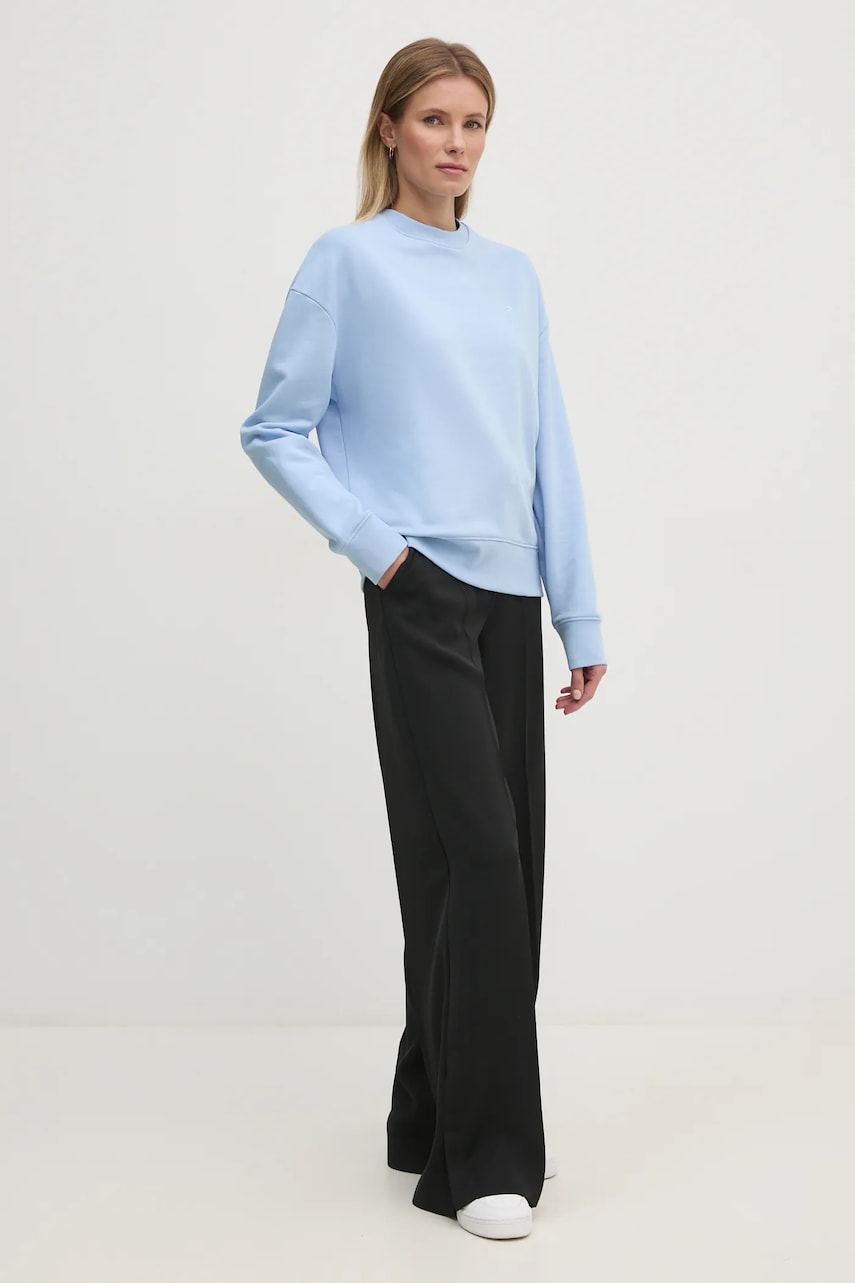 Хлопковая кофта Calvin Klein женская однотонная K20K208092 Хлопковая кофта Calvin Klein женская однотонная K20K208092