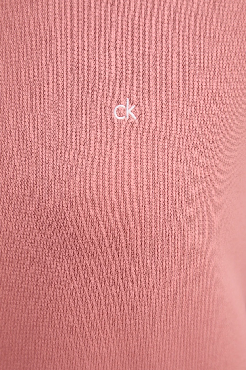 Βαμβακερή μπλούζα Calvin Klein γυναικεία, χρώμα: πορτοκαλί, K20K208092 φωτογραφία