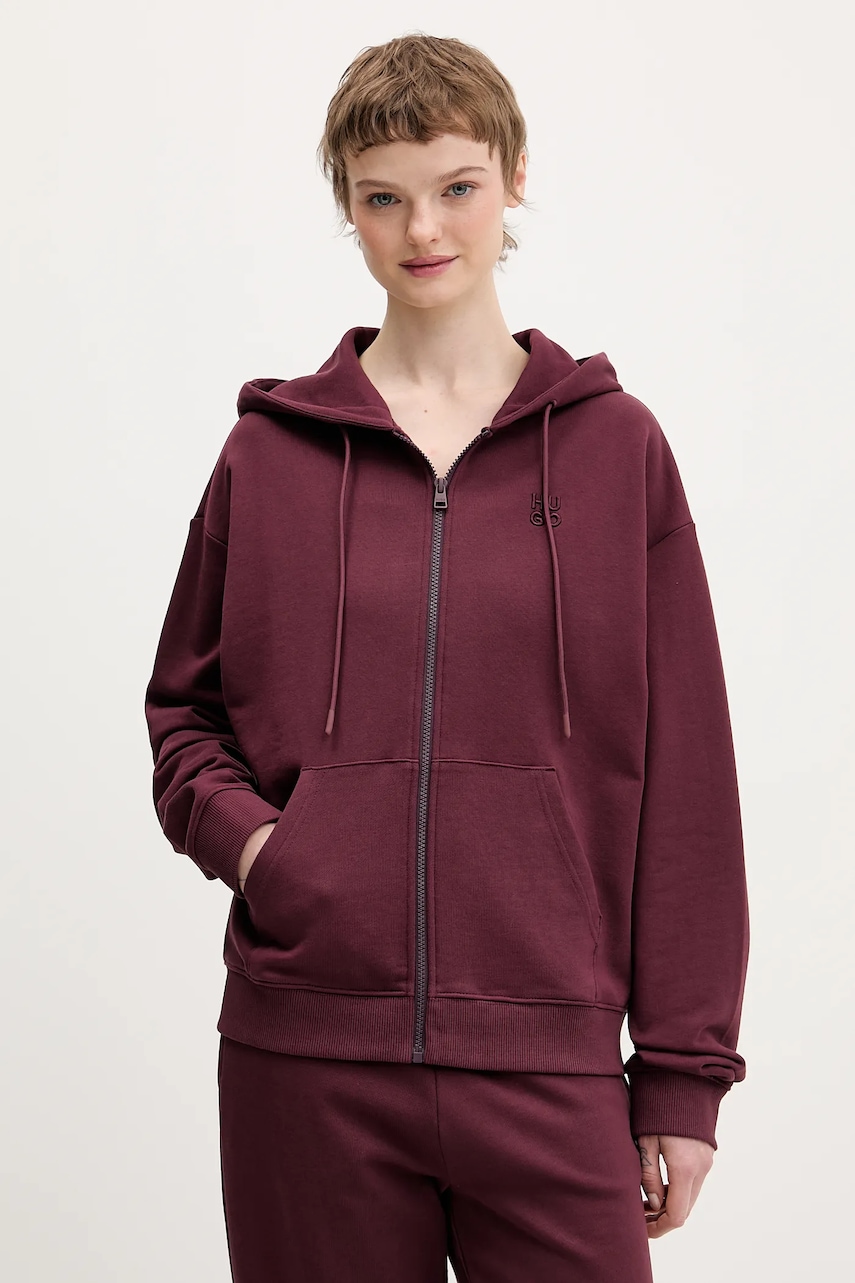 Γυναικεία φούτερ & hoodies hugo σε μπορντο