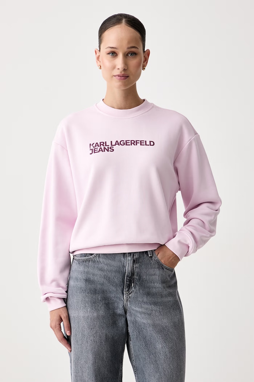 Karl Lagerfeld Jeans dukserica za žene s pamukom