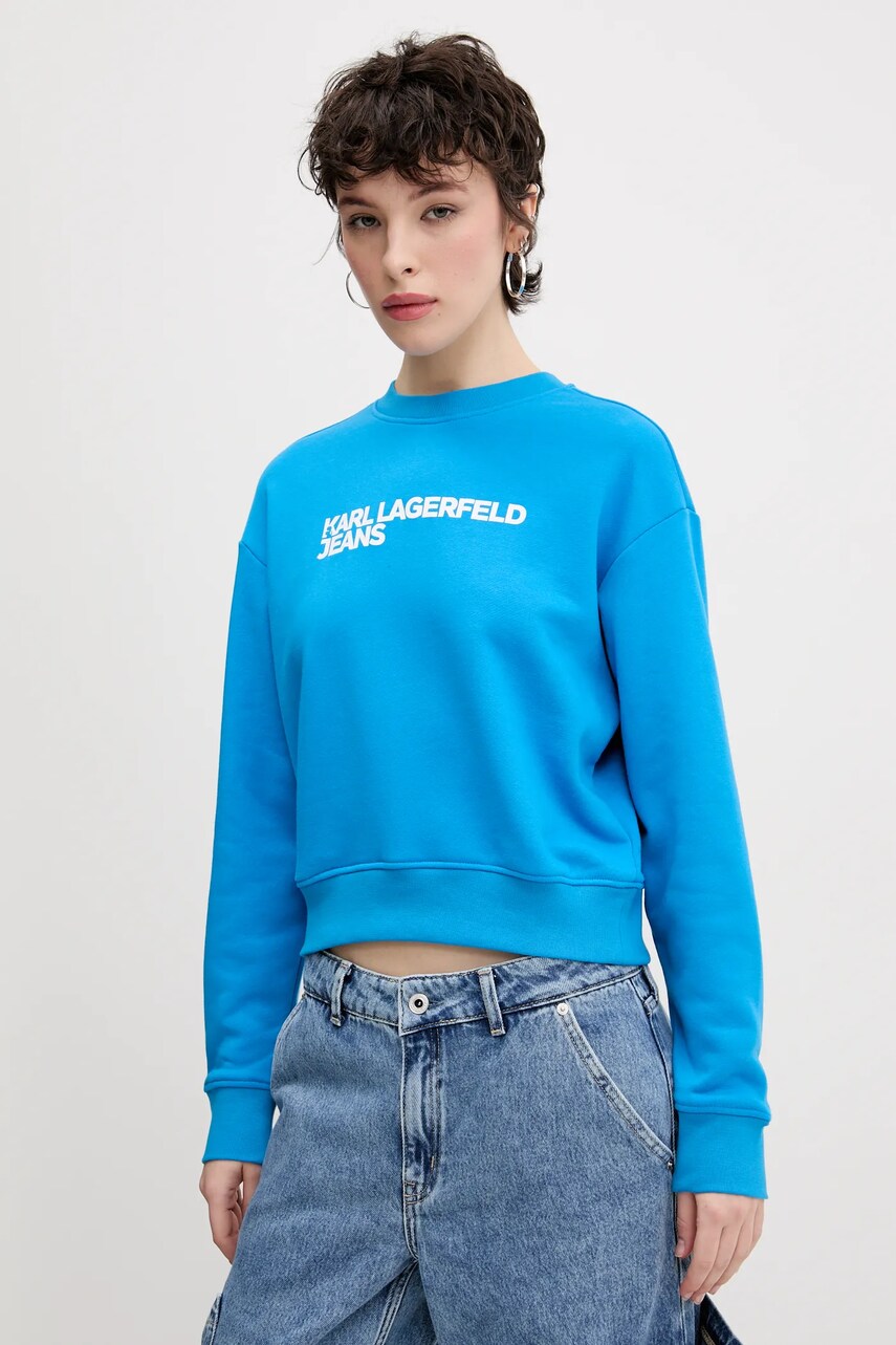 Karl Lagerfeld Jeans bluza femei, cu imprimeu, A1W20005