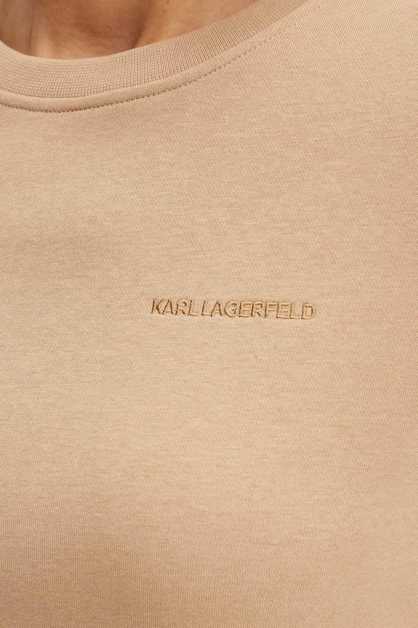 Кофта Karl Lagerfeld жіноча колір бежевий однотонна A1W20066 