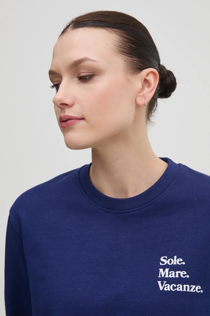 Μπλούζα Drivemebikini Sole Mare χρώμα: ναυτικό μπλε, 2024-DMBS-018-NV φωτογραφία